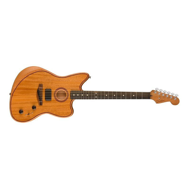 Fender Fender Acoustasonic Jazzmaster All-Mahogany 電木吉他 原木色 — 三峽木吉他 / 民謠吉他