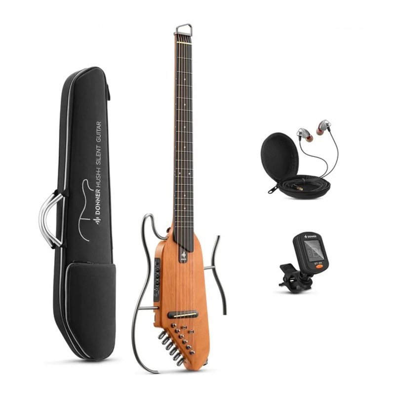 Donner Donnerdeal HUSH-I Maple-Natural Silent Guitar 靜音吉他 桃花心木色 — 三峽木吉他 / 民謠吉他