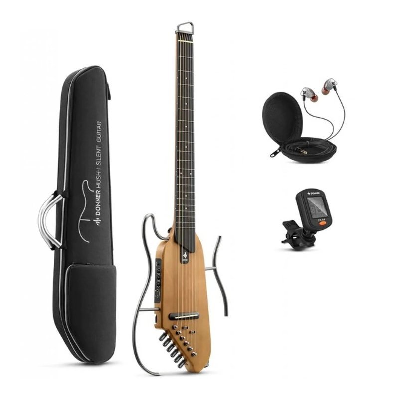 Donner Donnerdeal HUSH-I Maple-Natural Silent Guitar 靜音吉他 楓木色 — 三峽木吉他 / 民謠吉他
