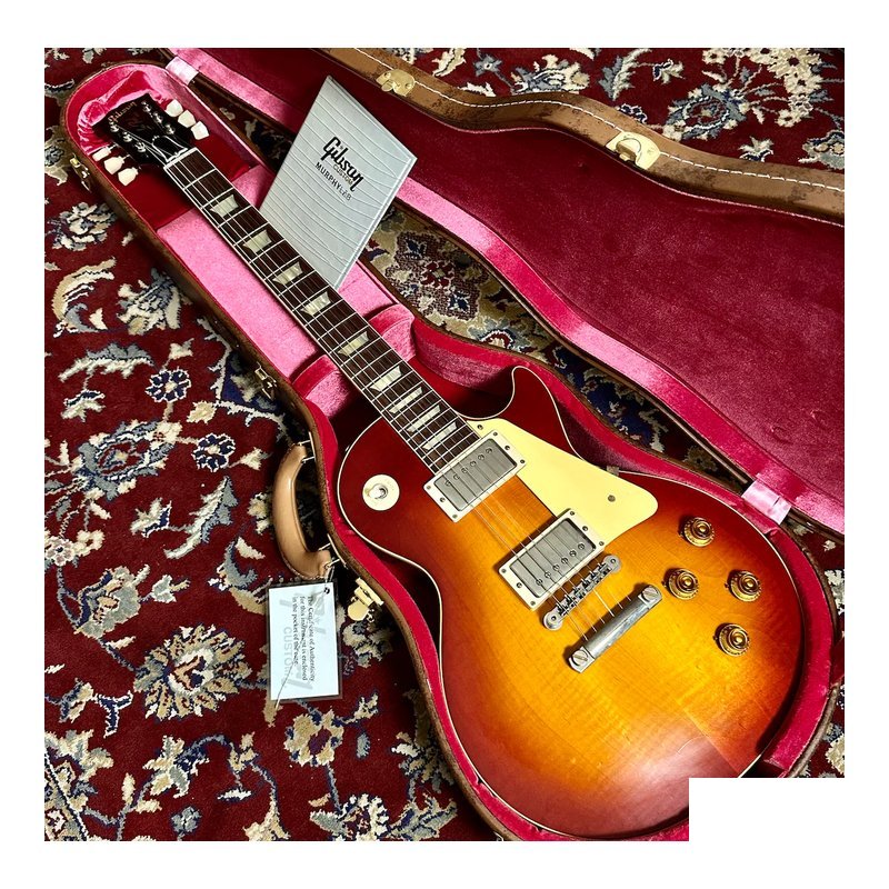 Gibson GIBSON Custom Shop MURPHY LAB 1958 Les Paul Standard Ultra Light Aged Washed Cherry Sunburst — 三峽木吉他 / 民謠吉他