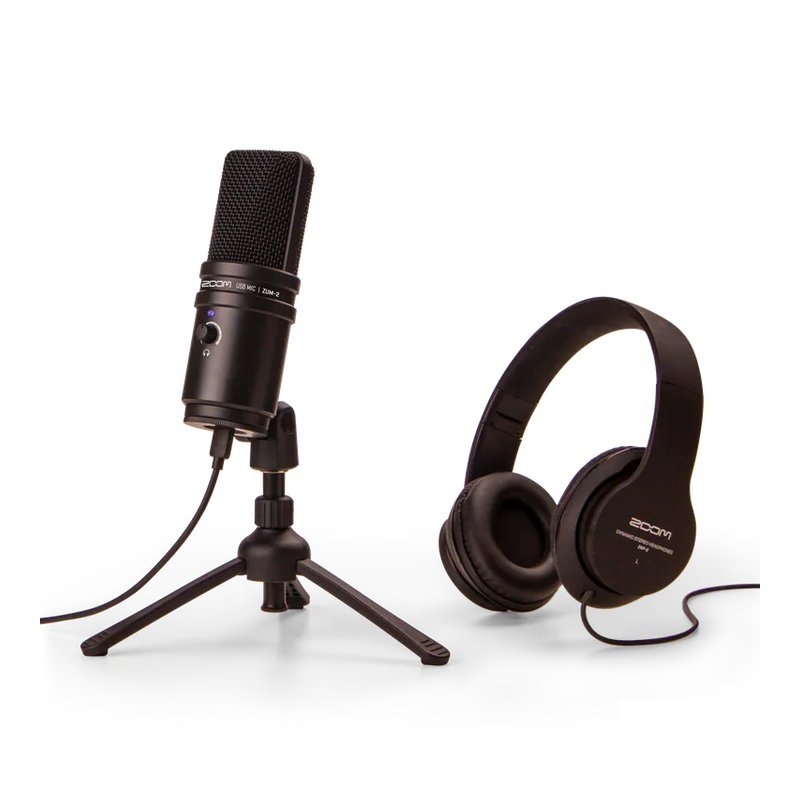 Zoom ZOOM ZUM-2 PODCAST MIC PACK 麥克風 耳機 套組 — 三峽麥克風