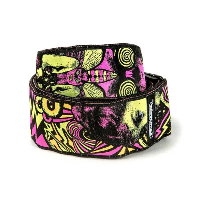 Dunlop Jim Dunlop 英國設計師聯名系列 Smokine Moon Orange 提花刺繡背帶 JDGO-ILD06 — 三峽效果器