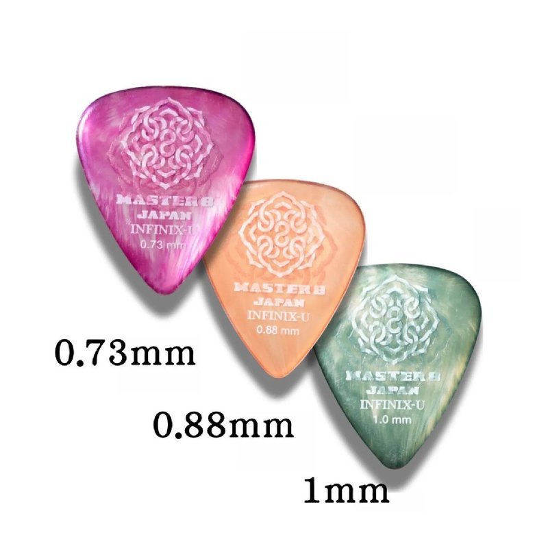 MASTER 8 JAPAN 日本製 / MASTER 8 JAPAN / INFINIX U HARD GRIP ULTEM 塑鋼磨砂防滑 吉他彈片 淚滴 / JAZZ / 三角 — 三峽木吉他 / 民謠吉他