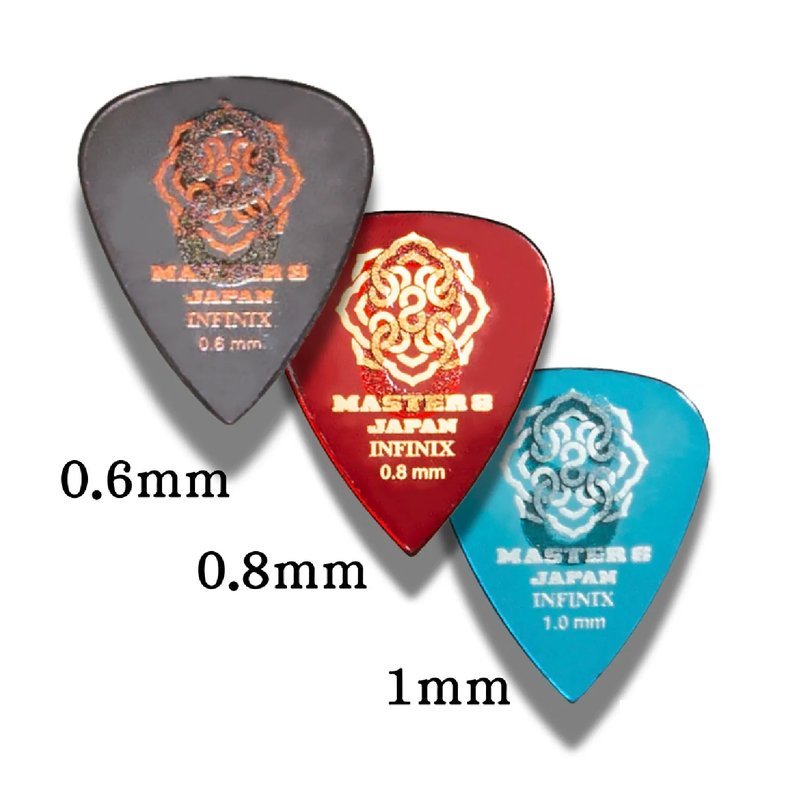 MASTER 8 JAPAN 日本製 / MASTER 8 JAPAN / INFINIX 磨砂防滑 吉他彈片 淚滴 / JAZZ / 三角 — 三峽木吉他 / 民謠吉他