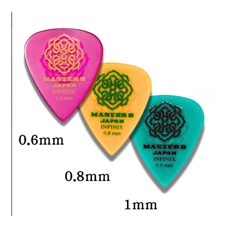 MASTER 8 JAPAN 日本製 / MASTER 8 JAPAN / INFINIX HARD POLISH 橡膠防滑 吉他彈片 淚滴 / JAZZ / 三角 — 三峽木吉他 / 民謠吉他