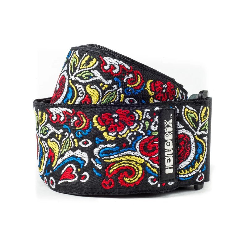 Dunlop Jim Dunlop JIMI HENDRIX™ LOVE DROPS STRAP JH03 背帶 — 三峽木吉他 / 民謠吉他