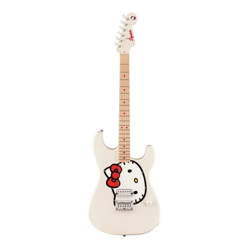 Fender Fender Squier Hello Kitty Stratocaster 50週年紀念聯名款電吉他 — 三峽電吉他