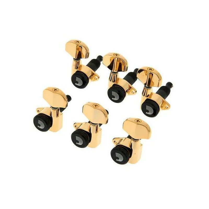 Planet Waves Planet Waves 改裝品系列 Tuning Machines 金色 單排式 鎖定式弦鈕 PWAT-6R3 — 三峽配件 / 週邊