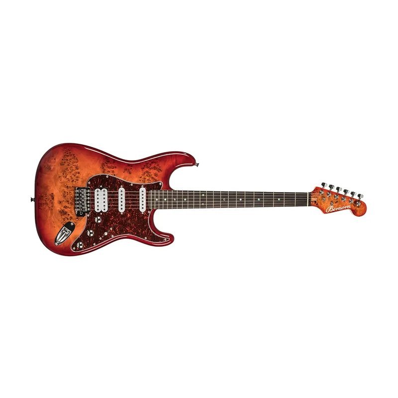 Bensons Bensons 電吉他 Stratocaster ST-TUM RD 木紋紅色 電吉他 — 三峽電吉他
