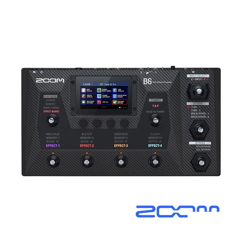 Zoom ZOOM B6 電貝斯 綜合效果器 — 三峽吉他 / Bass