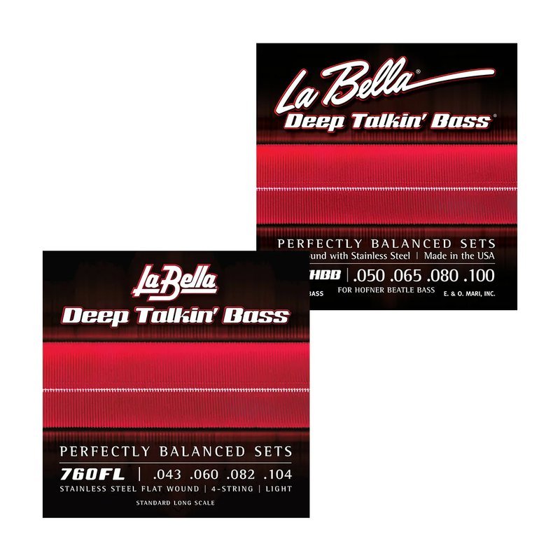 La Bella La Bella Deep Talking' Bass Flats Light 平滑弦 貝斯弦 — 三峽烏克麗麗