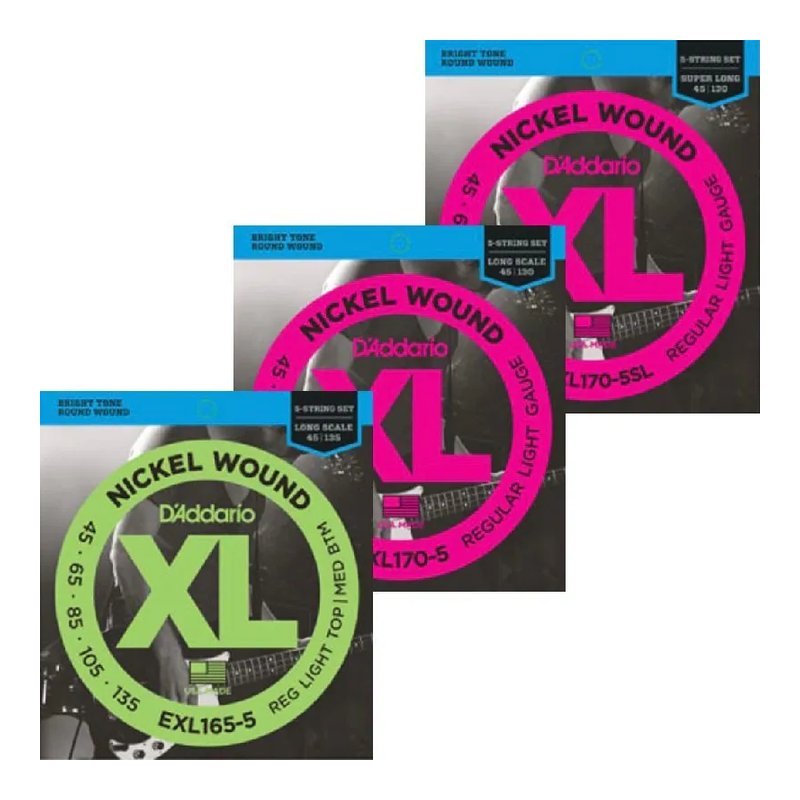 D'Addario Daddario EXL 系列 貝斯 5弦 — 三峽貝斯
