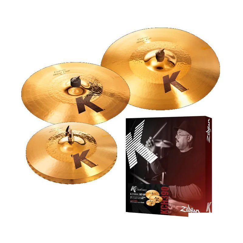 Zildjian Zildjian / K Custom Hybrid Cymbal Set 銅鈸套鈸組 (KCH390) — 三峽鼓 / 打擊