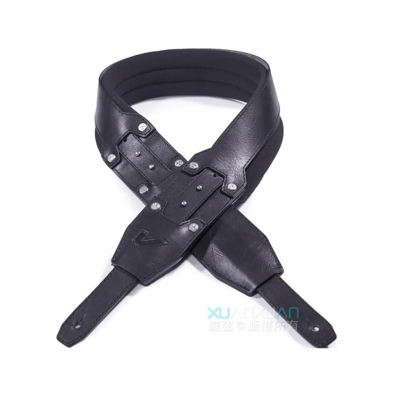 GruvGear GruvGear Recoil真皮背帶 黑 2.5吋寬 雙邊可調整 — 三峽背帶