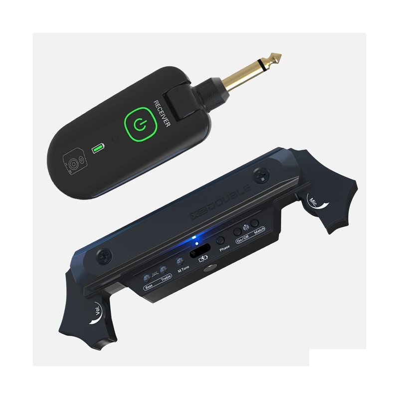 X2 Double Double X2 雙系統 無線拾音器 TYPE-C充電 (響孔式+麥克風) — 三峽木吉他 / 民謠吉他