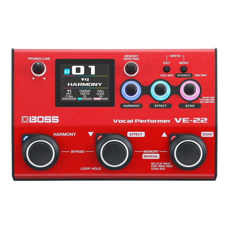 BOSS BOSS VE-22 Vocal Performer 人聲 效果器 — 三峽效果器