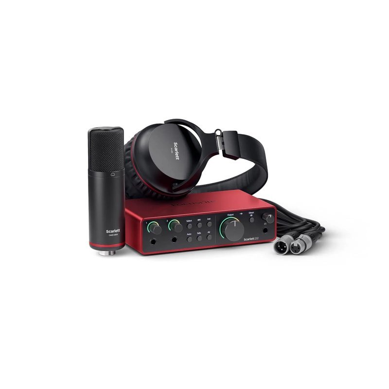 Focusrite Focusrite Scarlett 4th Gen 第4代 2i2 Studio 錄音介面套裝組 — 三峽麥克風