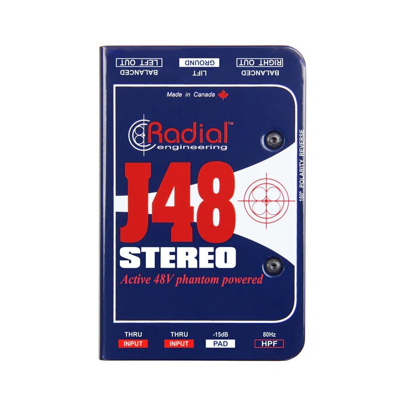 Radial Radial J48 Stereo active DI 雙聲道 主動式DI盒 — 三峽電鋼琴 / 鍵盤