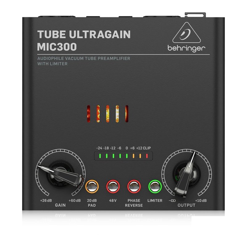Behringer Behringer Tube Ultragain MIC300 發燒級 真空管 前級放大器 — 三峽木吉他 / 民謠吉他