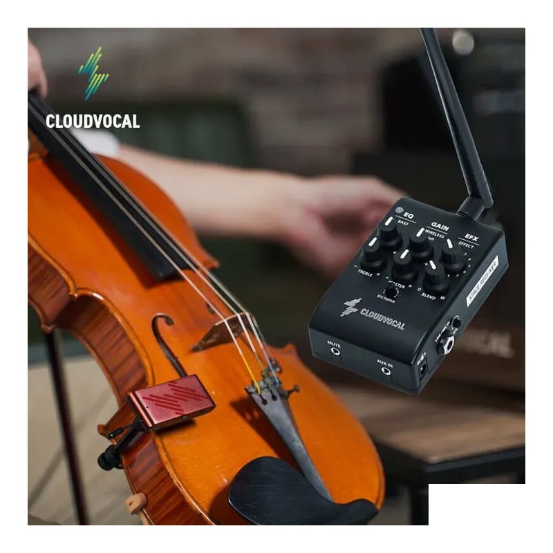 雲聲 Cloud Vocal ISOLO VF-10 進階提琴無線演出系統｜搭配KNA拾音器 — 三峽弦樂器