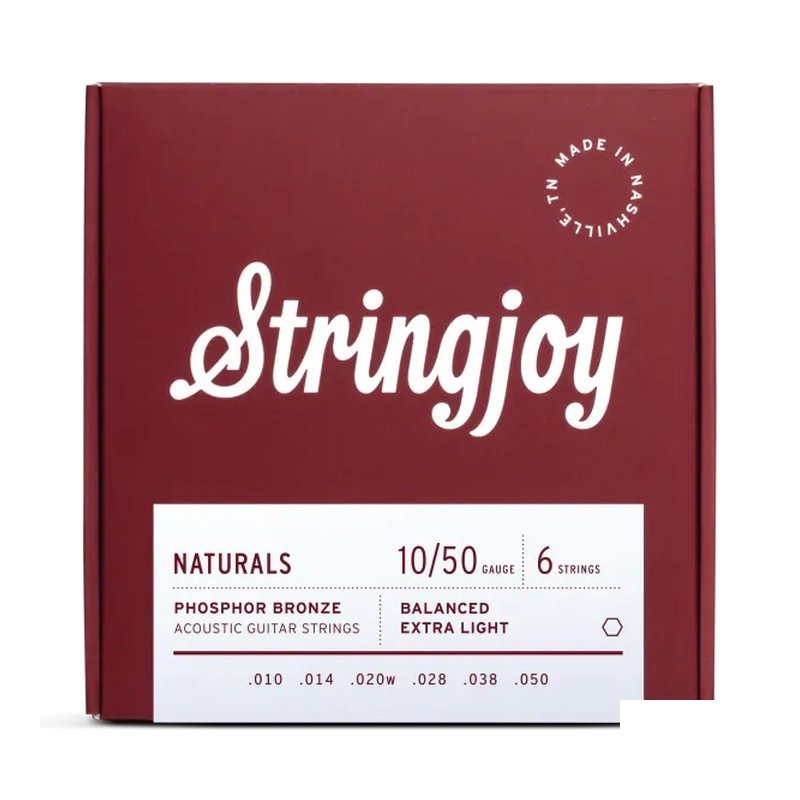 Stringjoy STRINGJOY NATURALS Phosphor Bronze Acoustic Guitar Strings 磷青銅 木吉他弦 — 三峽木吉他 / 民謠吉他