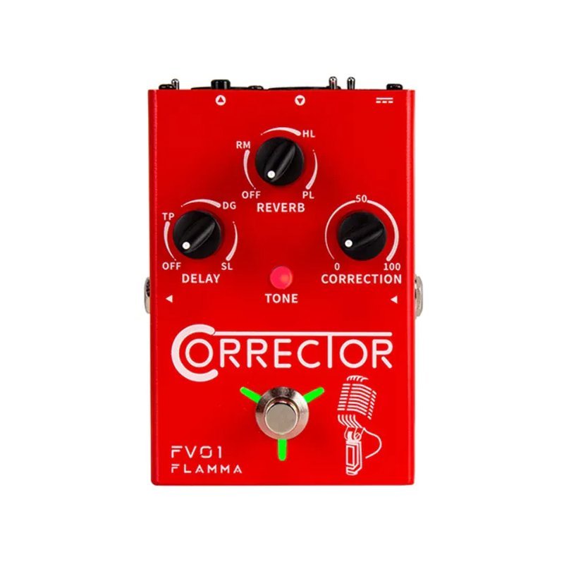 Flamma Flamma FV01 Vocal Pitch Correction Pedal 殘響 延遲 人聲效果器 — 三峽木吉他 / 民謠吉他