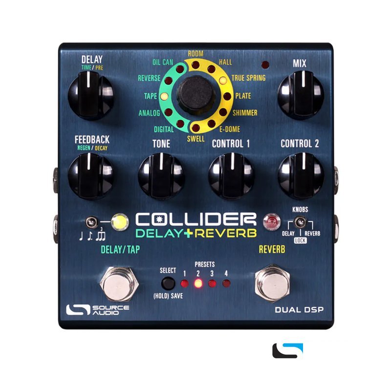 Source Audio Source Audio COLLIDER DELAY+REVERB 效果器 (含電供) — 三峽效果器