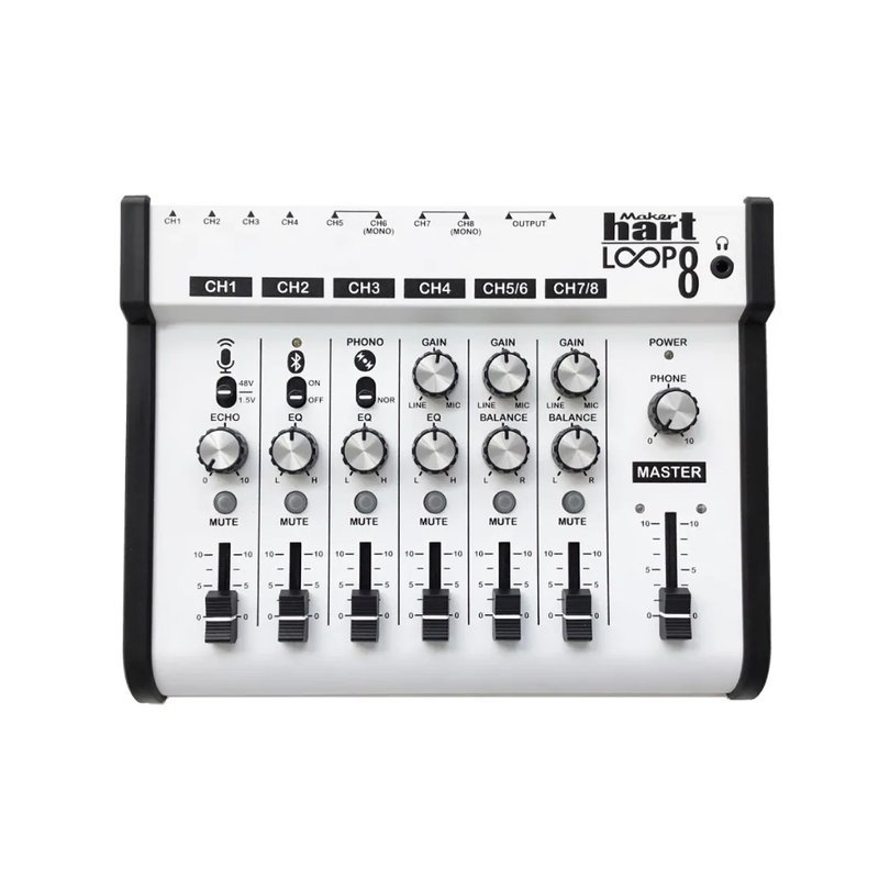 MakerHart MakerHart / Loop 8 8軌藍芽混音器 — 三峽音響 / 音箱