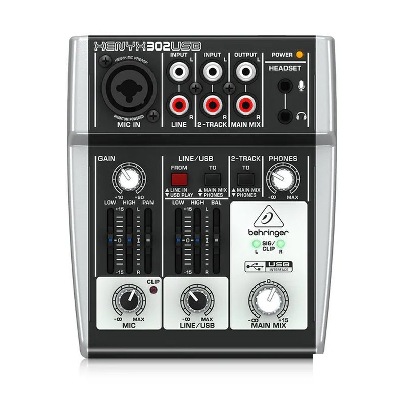 Behringer Behringer XENYX 302USB 迷你混音器 — 三峽麥克風