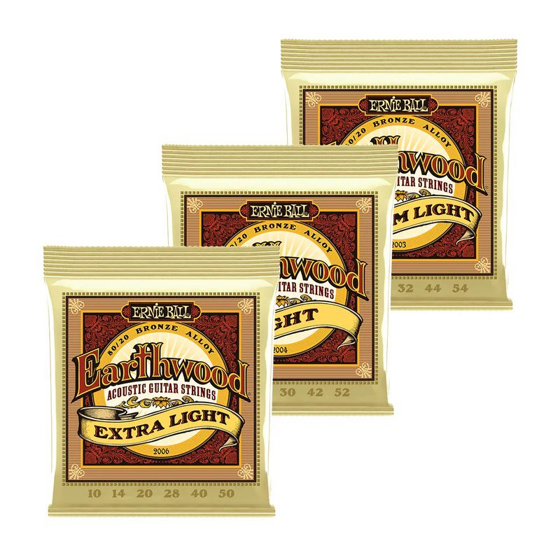 Ernie Ball Ernie Ball EarthWood 民謠吉他弦 黃銅 — 三峽木吉他 / 民謠吉他