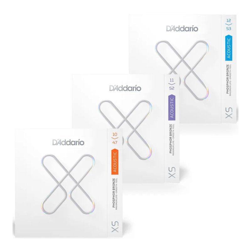 D'Addario Daddario XS 系列 民謠吉他弦 薄膜 磷青銅 — 三峽木吉他 / 民謠吉他