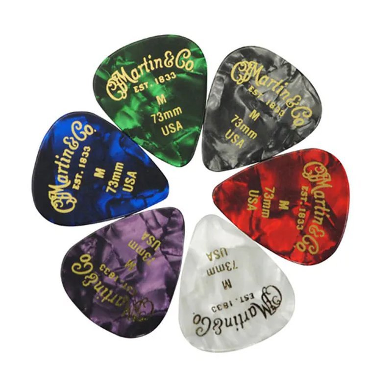 Martin Martin 18A0096 賽璐璐混色 73mm Pick 6片裝 — 三峽Pick