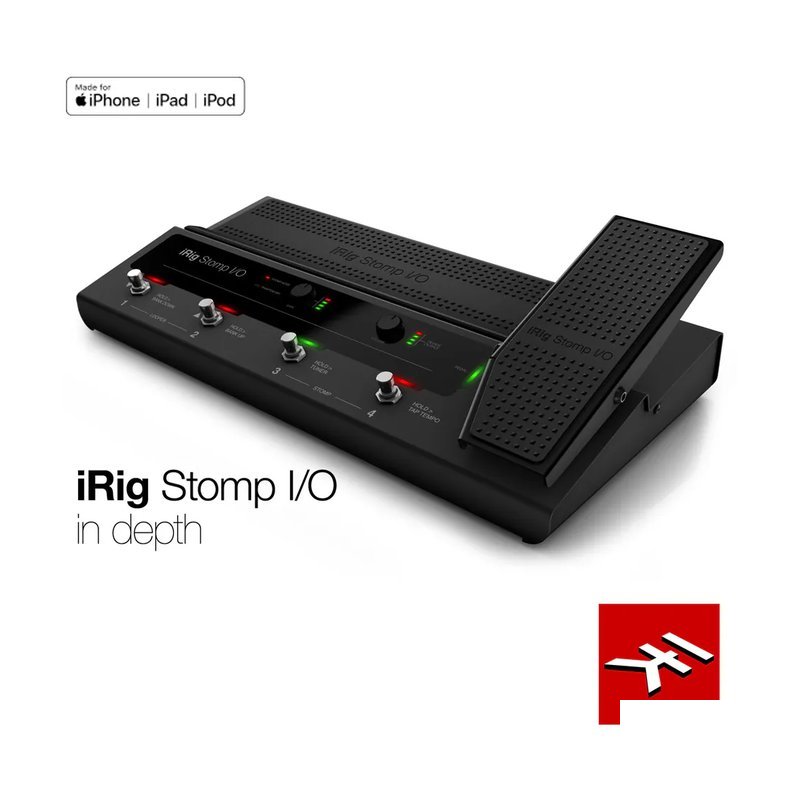 IK Multimedia IK Multimedia iRig STOMP I/O USB 效果踏板控制 / 吉他介面 — 三峽木吉他 / 民謠吉他