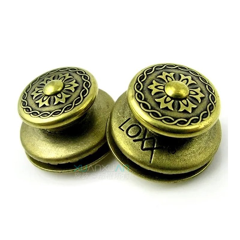 LOXX Loxx 德國製 安全背帶扣 電吉他/貝斯吉他專用款 黃銅雕花 Victoria — 三峽木吉他 / 民謠吉他