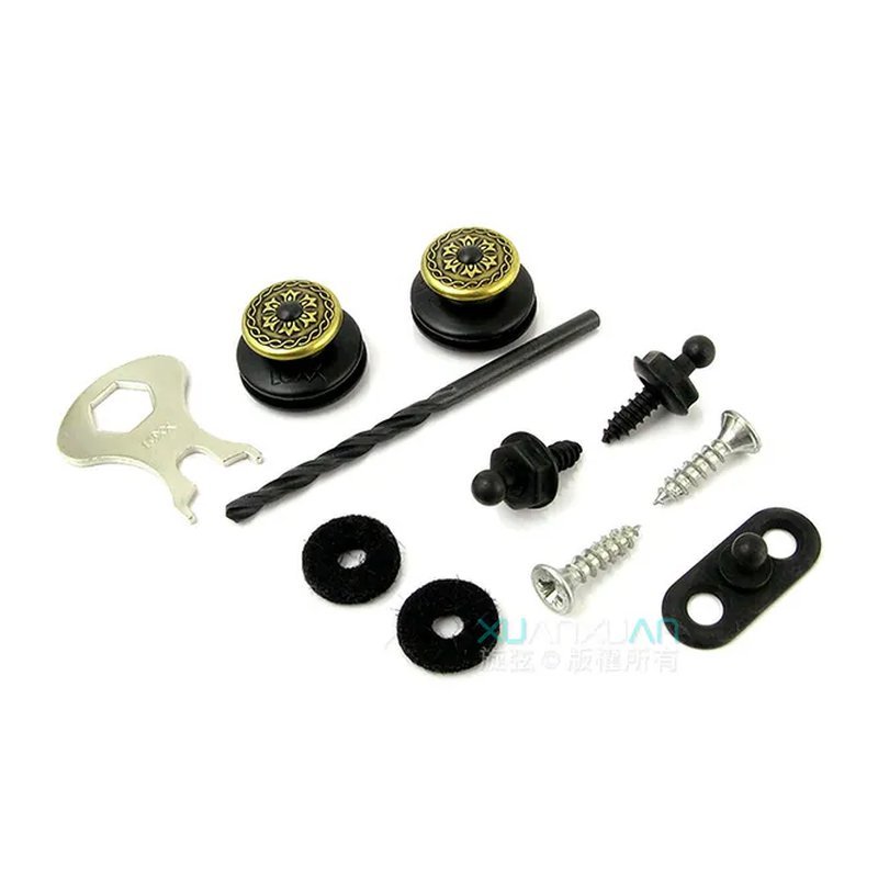 LOXX Loxx 德國製 安全背帶扣 民謠/古典吉他專用款 暗黑維多利亞 — 三峽古典吉他