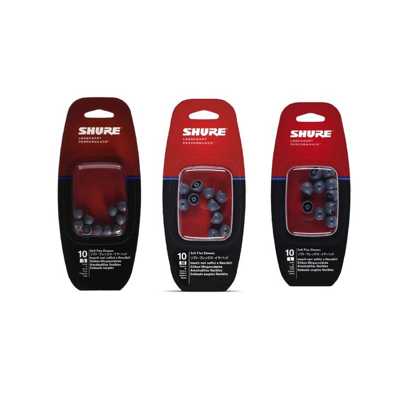 Shure Shure / EASFX1 灰色柔軟更換耳塞 5對裝 (多種尺寸) — 三峽音響 / 音箱