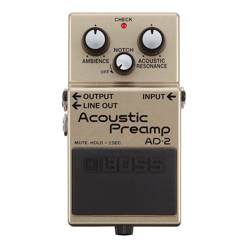BOSS BOSS AD-2 Acoustic Preamp 木吉他放大 效果器 — 三峽木吉他 / 民謠吉他