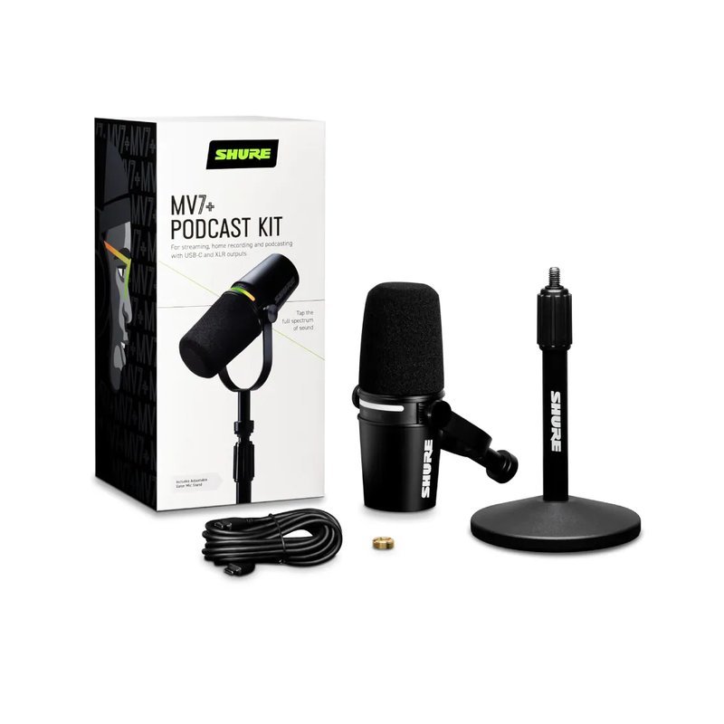Shure Shure / MV7+ PODCAST KIT直播麥克風套裝組 — 三峽麥克風