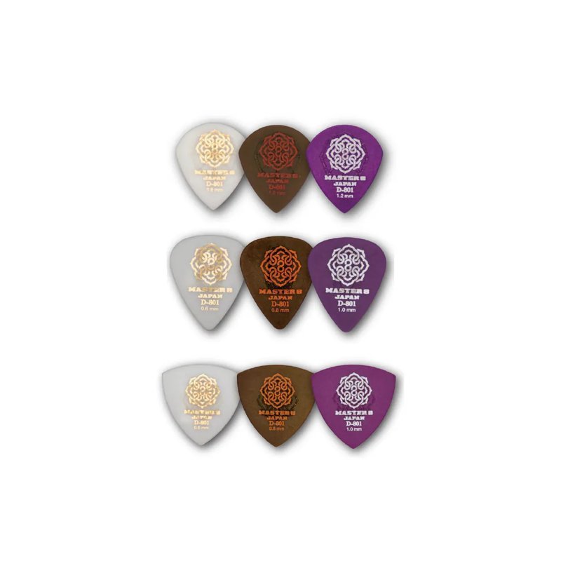 MASTER 8 JAPAN MASTER 8 JAPAN / D-801S系列 吉他彈片 (JAZZ/水滴/三角) — 三峽木吉他 / 民謠吉他