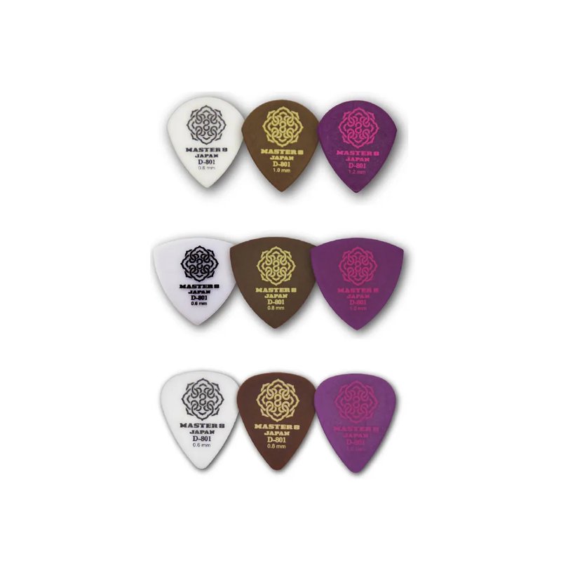MASTER 8 JAPAN MASTER 8 JAPAN / D-801 吉他彈片 (JAZZ/水滴/三角) — 三峽吉他 / Bass｜YA! 玩音樂
