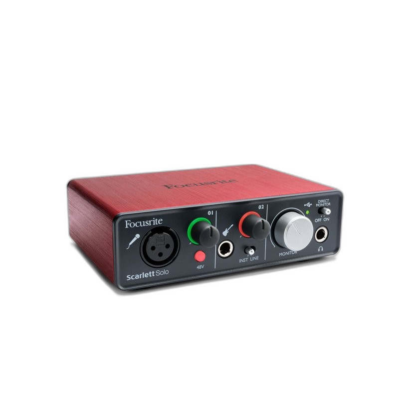 Focusrite Focusrite Scarlett Solo 錄音介面 第四代 — 三峽麥克風｜YA! 玩音樂