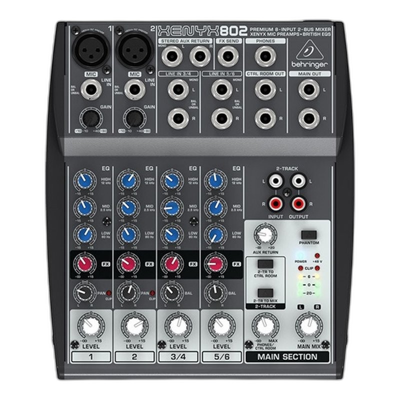 Behringer behringer XENYX X802 八軌混音機錄音座 — 三峽錄音 / 音響｜YA! 玩音樂