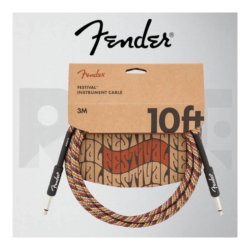 Fender Fender Festival Instrument Cable 雙直頭 吉他 貝斯 樂器導線 — 三峽吉他 / Bass