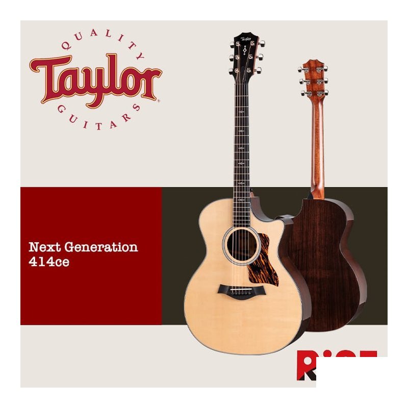 Taylor Taylor Next Generation 414ce 雲杉木 全單板 木吉他 — 三峽木吉他 / 民謠吉他