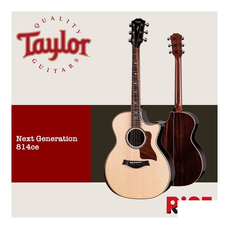 Taylor Taylor Next Generation 814ce 雲杉木 全單板 木吉他 — 三峽木吉他 / 民謠吉他
