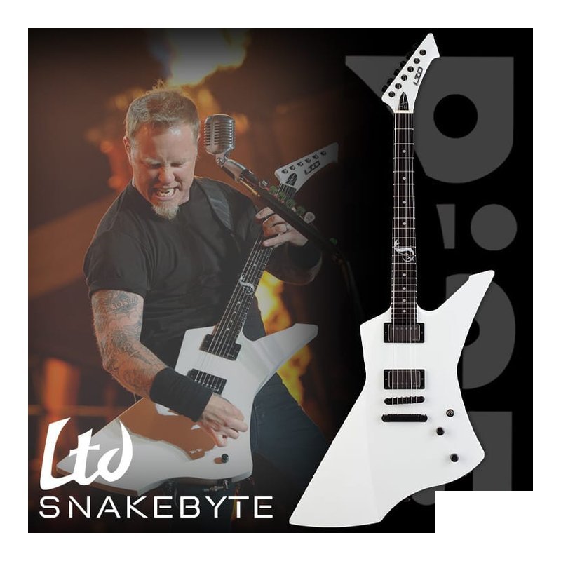ESP James Hetfield 簽名款 ESP LTD SNAKEBYTE 主動式 電吉他 — 三峽電吉他
