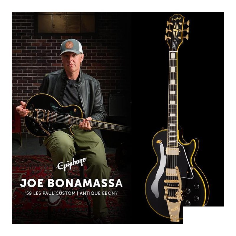 Epiphone Joe Bonamassa 簽名款 Epiphone 1959 Les Paul Custom 電吉他 — 三峽電吉他