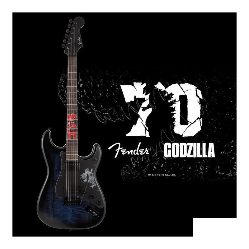 Fender 限量款 Fender Japan Godzilla Strat Godzilla Blue 電吉他 — 三峽電吉他