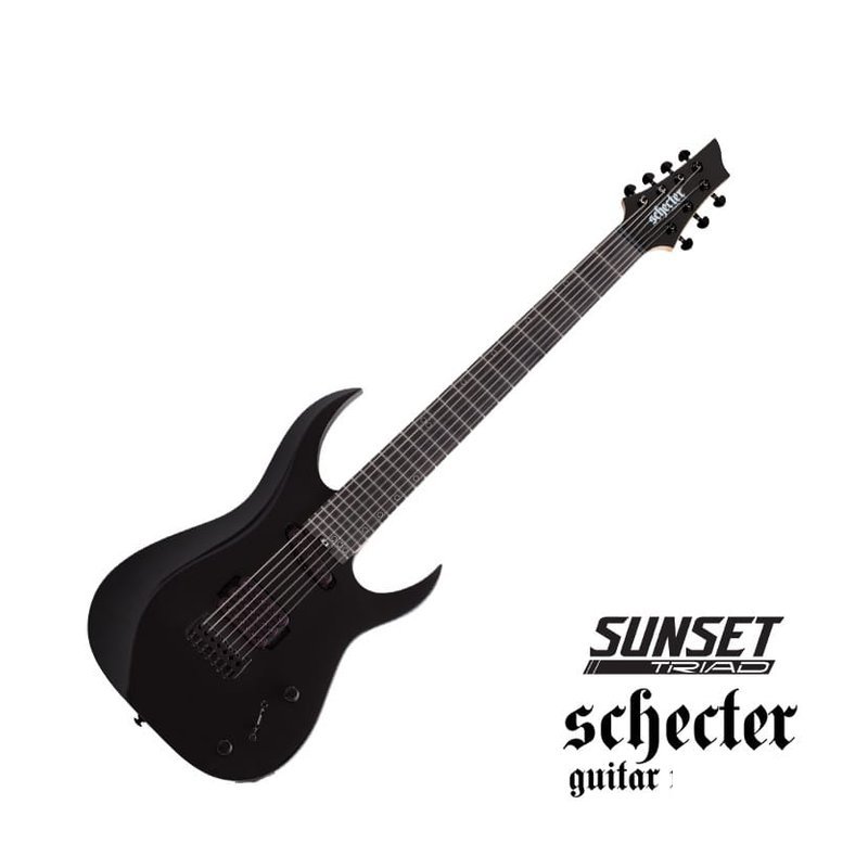 Schecter Schecter Sunset-7 Triad Gloss Black 電吉他 — 三峽電吉他