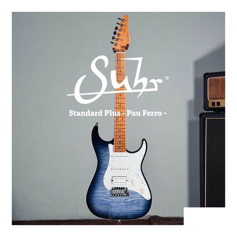 Blue Suhr Standard Plus Faded Trans Whale Blue Burst 電吉他 — 三峽木吉他 / 民謠吉他